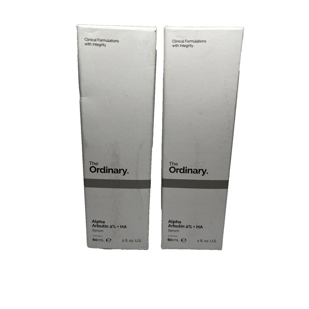 2 Lot 2 Oz ea The Ordinary Alpha Arbutin 2% + HA Hyperpigmentation Serum 60 mL